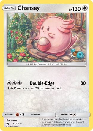 Chansey 46/68 - Hidden Fates Reverse Holofoil - Poke-Collect