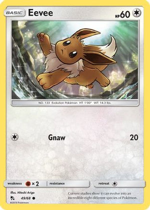 Eevee (49) 49/68 - Hidden Fates - Poke-Collect