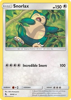 Snorlax 50/68 - Hidden Fates - Poke-Collect