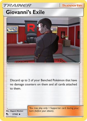 Giovanni's Exile 57/68 - Hidden Fates Reverse Holofoil - Poke-Collect