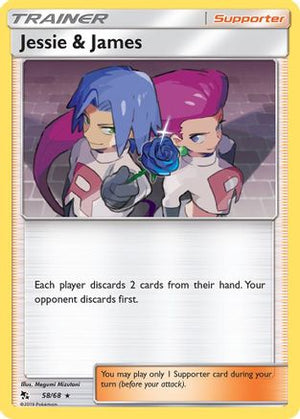 Jessie & James 58/68 - Hidden Fates Reverse Holofoil - Poke-Collect