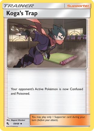 Koga's Trap 59/68 - Hidden Fates Reverse Holofoil - Poke-Collect