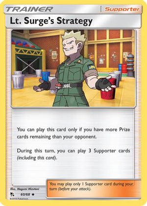 Lt. Surge's Strategy 60/68 - Hidden Fates Reverse Holofoil - Poke-Collect