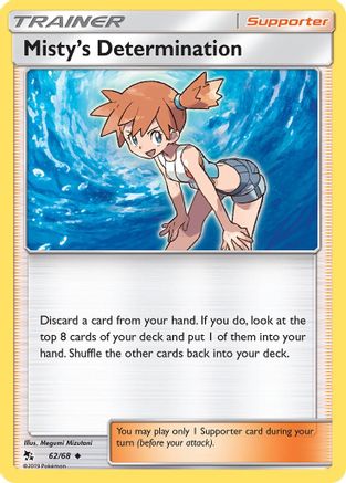 Misty's Determination 62/68 - Hidden Fates Reverse Holofoil - Poke-Collect
