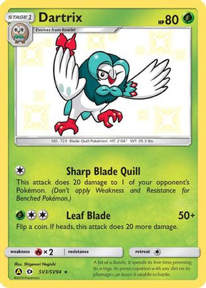 Dartrix SV3/94 - Shiny Vault Holofoil