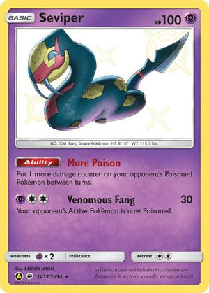 Seviper SV15/94 - Shiny Vault Holofoil - Poke-Collect