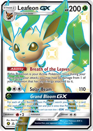 Leafeon GX SV46/94 - Hidden Fates Shiny Vault Holofoil - Poke-Collect
