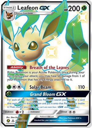 Leafeon GX SV46/94 - Hidden Fates Shiny Vault Holofoil - Poke-Collect