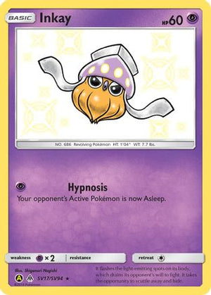 Inkay SV17/94 - Shiny Vault Holofoil - Poke-Collect