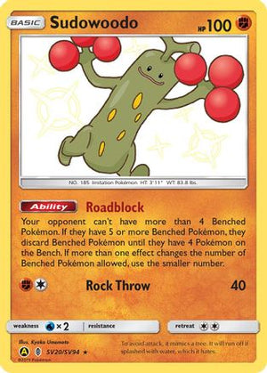Sudowoodo SV20/94 - Shiny Vault Holofoil - Poke-Collect