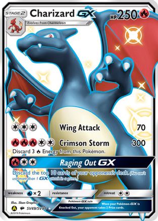 Charizard GX SV49/94 - Hidden Fates Shiny Vault Holofoil