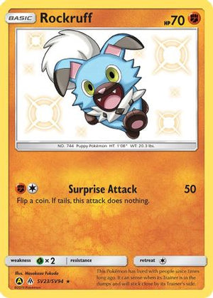 Rockruff SV23/94 - Hidden Fates Shiny Vault Holofoil - Poke-Collect