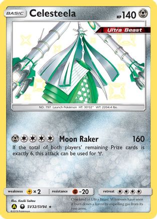 Celesteela SV32/94 - Hidden Fates Shiny Vault Holofoil - Poke-Collect