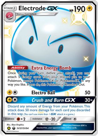 Electrode-GX SV57/94 - Shiny Vault Holofoil - Poke-Collect