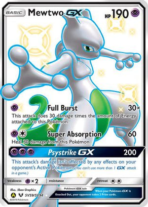 Mewtwo GX SV59/94 - Hidden Fates Shiny Vault Holofoil - Poke-Collect