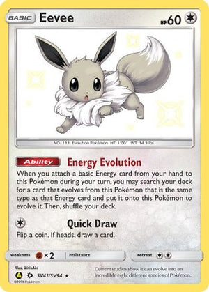 Eevee SV41/94 - Hidden Fates Shiny Vault Holofoil