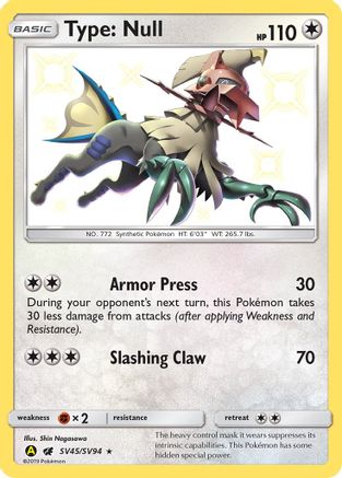 Type: Null SV45/94 - Shiny Vault Holofoil - Poke-Collect