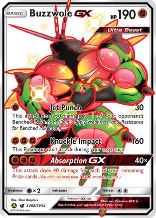 Buzzwole-GX SV68/94 - Shiny Vault Holofoil - Poke-Collect