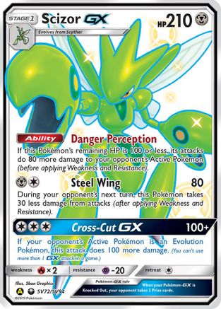 Scizor GX SV72/94 - Hidden Fates Shiny Vault Holofoil - Poke-Collect