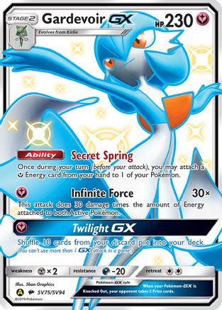Gardevoir GX SV75/94 - Hidden Fates Shiny Vault Holofoil - Poke-Collect