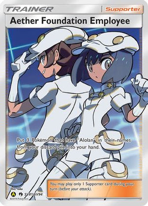 Aether Foundation Employee SV81/94 - Shiny Vault Holofoil - Poke-Collect