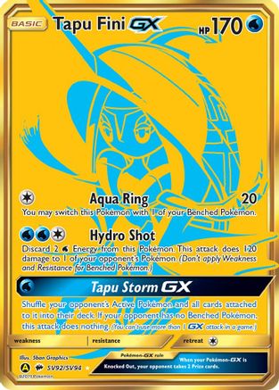 Tapu Fini-GX SV92/94 - Shiny Vault Holofoil - Poke-Collect