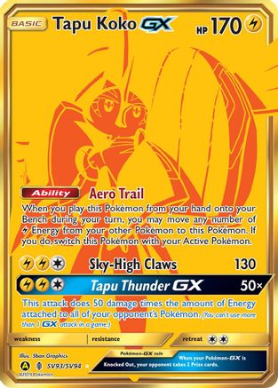 Tapu Koko-GX SV93/94 - Shiny Vault Holofoil - Poke-Collect