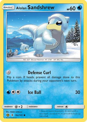 Alolan Sandshrew 19a/145 - Guardians Rising Holofoil - Poke-Collect