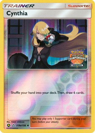 Cynthia - 119a/156 (Regional Championships) 119a/156 - Ultra Prism Reverse Holofoil - Poke-Collect