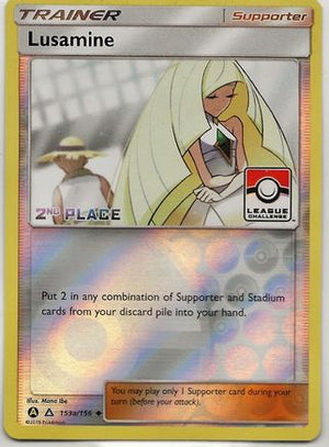 Lusamine - 153a/156 (League Challenge) [2nd Place] 153a - League & Championship Cards Reverse Holofoil - Poke-Collect