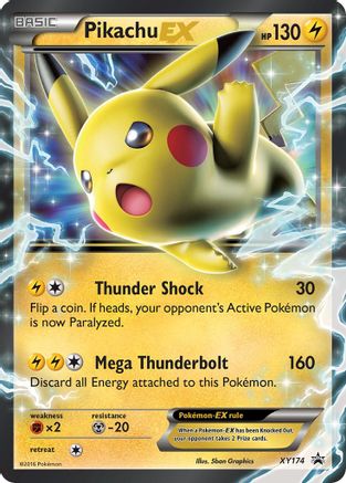 Pikachu EX - XY174 XY174 - Jumbo Cards Holofoil - Poke-Collect