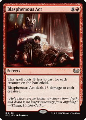 Blasphemous Act (DSC-160) - Duskmourn: House of Horror Commander - Poke-Collect
