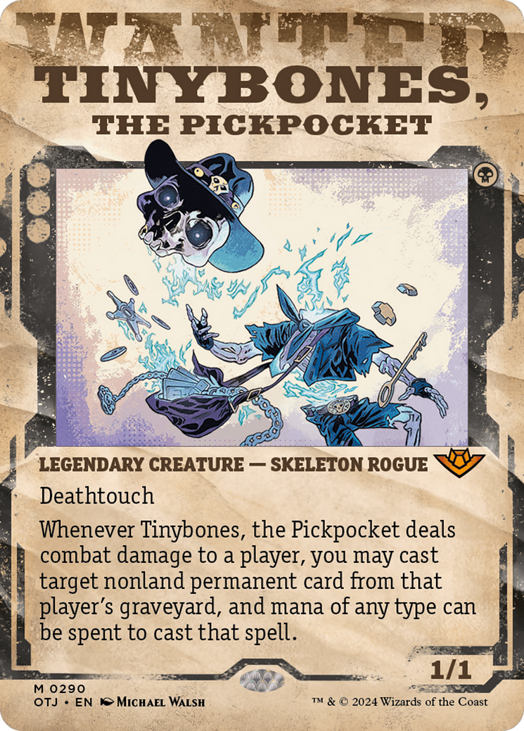 Tinybones, the Pickpocket (OTJ-290) - Outlaws of Thunder Junction: (Showcase) (Borderless) Foil - Poke-Collect