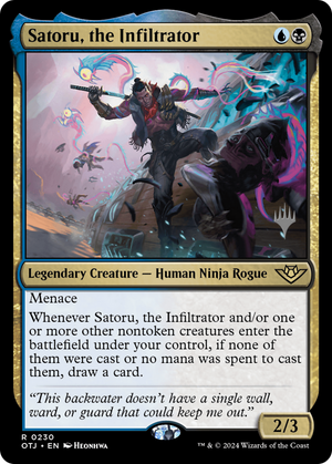 Satoru, the Infiltrator (PPOTJ-230) - Outlaws of Thunder Junction Promos Foil - Poke-Collect