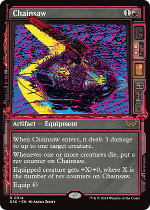 Chainsaw (DSK-314) - Duskmourn: House of Horror: (Showcase) Foil - Poke-Collect