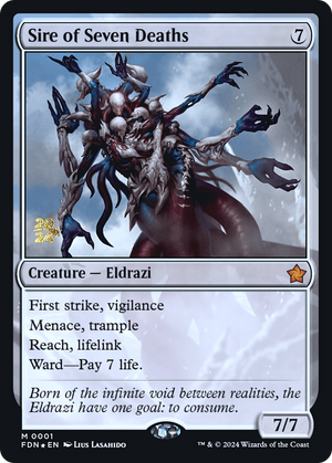 Sire of Seven Deaths (PRE-001) - Foundations Promos Foil