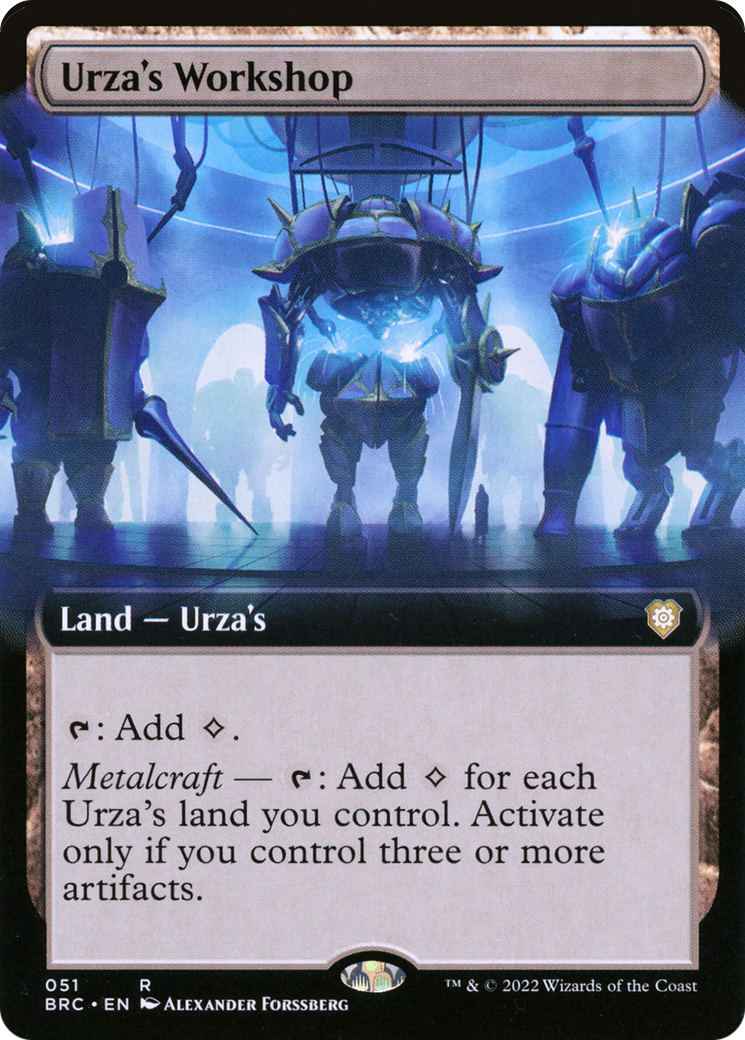 Urza's Workshop (Extended Art) (BRC-051) - The Brothers' War Commander: (Extended Art) Foil