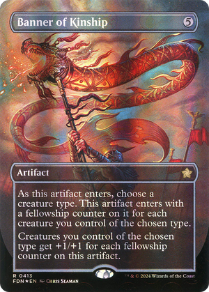 Banner of Kinship (FDN-413) - Foundations (Borderless) Foil