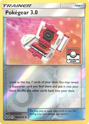 Pokegear 3.0 - 182a/214 (League Cup) [Staff] 182a - League & Championship Cards Reverse Holofoil - Poke-Collect