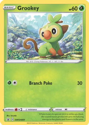 Grookey SWSH001/307 - SWSH Black Star Promos Holofoil - Poke-Collect