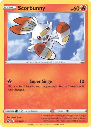 Scorbunny - SWSH002 SWSH002/307 - SWSH Sword & Shield Promo Cards Holofoil - Poke-Collect