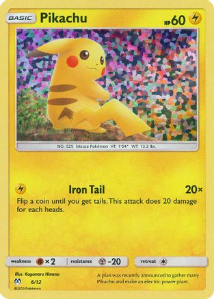 Pikachu - 6/12 6/12 - McDonalds Promos 2019 Holofoil - Poke-Collect