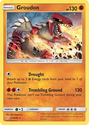 Groudon 113/236 - SM  Cosmic Eclipse - Poke-Collect