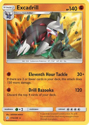 Excadrill 115/236 - SM  Cosmic Eclipse Holofoil - Poke-Collect