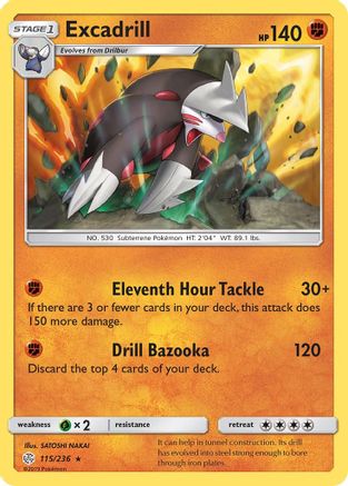 Excadrill 115/236 - Cosmic Eclipse Reverse Holofoil - Poke-Collect