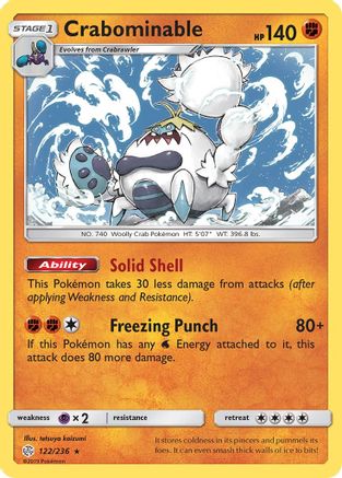Crabominable 122/236 - SM  Cosmic Eclipse - Poke-Collect