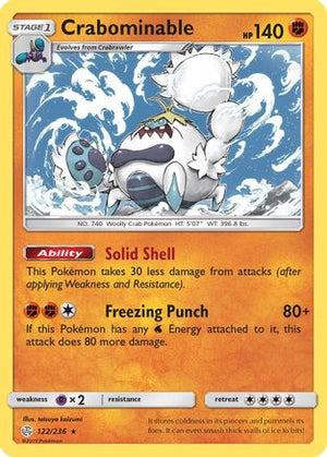 Crabominable 122/236 - SM  Cosmic Eclipse - Poke-Collect