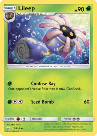 Lileep 10/236 - SM  Cosmic Eclipse - Poke-Collect