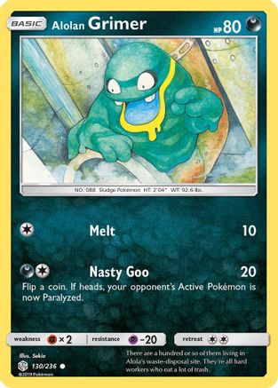 Alolan Grimer 130/236 - Cosmic Eclipse - Poke-Collect