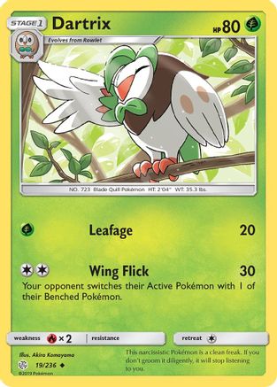 Dartrix 19/236 - SM  Cosmic Eclipse - Poke-Collect